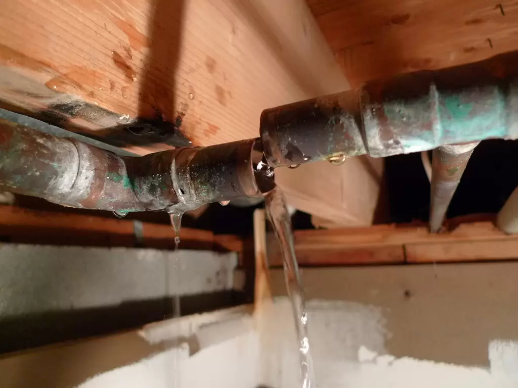 Water Leak Detection Perth burst pipe under roof Perth Plumbing and Gasfitting